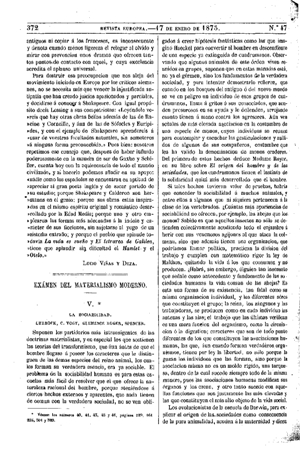 Antonio María Fabié, Examen del materialismo moderno, 1875