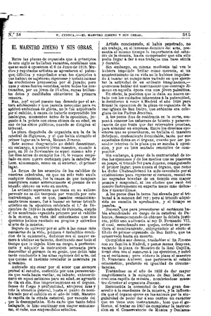 Vicente Cuenca, El maestro Jimeno y sus obras, 1875