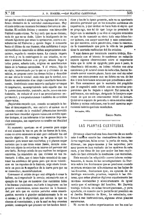 J. D. Hooker, Las plantas carnívoras, 1875
