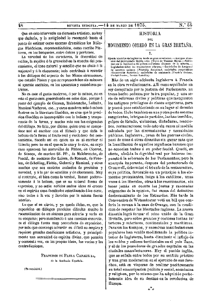 Joaquín Martín de Olías, Historia del movimiento obrero en la Gran Bretaña, 1875