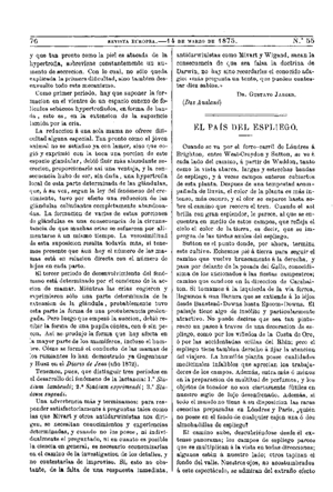 “Journal of Applied Science”, El país del espliego, 1875
