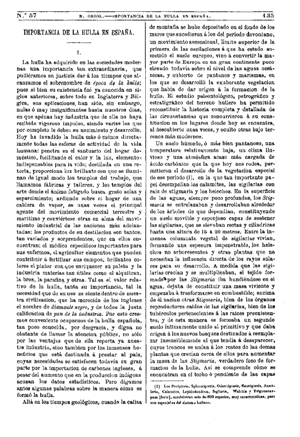 Román Oriol, Importancia de la hulla en España, 1875