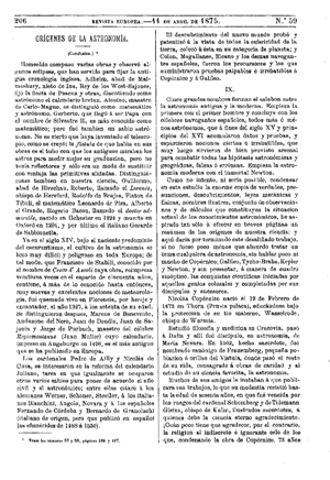 Joaqu&iacute;n Riquelme y La&iacute;n-Calvo, Or&iacute;genes de la Astronom&iacute;a, 1875