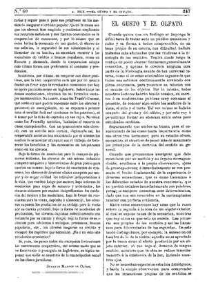 A. Fick, El gusto y el olfato, 1875