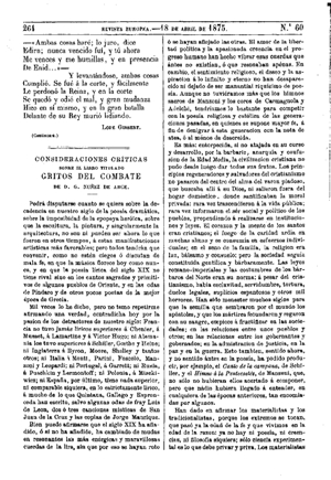 J. Valera, Consideraciones cr&iacute;ticas sobre el libro titulado Gritos de Combate, 1875