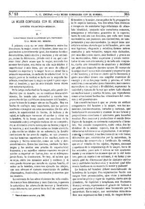 Santiago Gonz&aacute;lez Encinas, La mujer comparada con el hombre, 1875