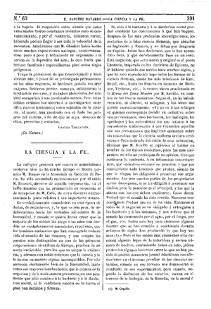 Emilio Sánchez Navarro, La ciencia y la fe, 1875