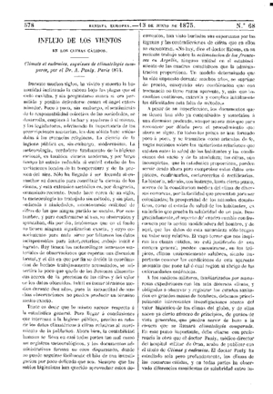 Rodolfo Radau, Influjo de los vientos en los climas c&aacute;lidos, 1875