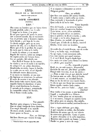 Lope Gisbert, Enid. Idilio de A. Tennyson, 1875