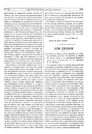 “The Atheneum”, Los credos, 1875