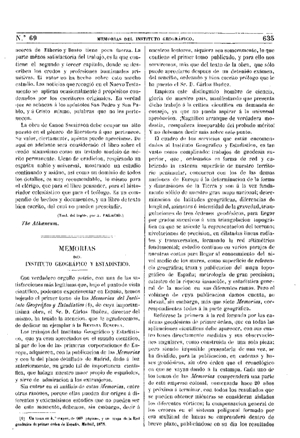 M. E., Memorias del Instituto Geográfico y Estadístico, 1875