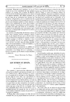 Ceferino Araujo S&aacute;nchez, Los museos de Espa&ntilde;a, 1875