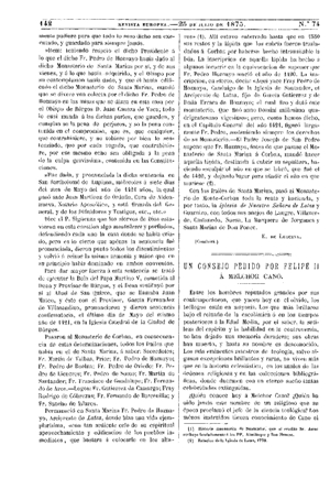 Jos&eacute; Miguel Guardia Bagur, Un consejo pedido por Felipe II a Melchor Cano, 1875