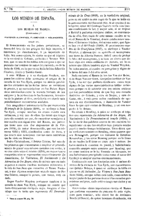 Ceferino Araujo S&aacute;nchez, Los museos de Espa&ntilde;a, 1875