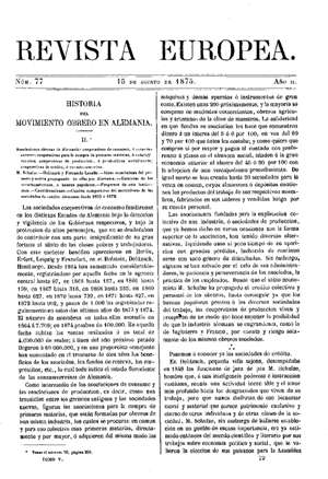 Joaqu&iacute;n Mart&iacute;n de Ol&iacute;as, Historia del movimiento obrero en Alemania, 1875