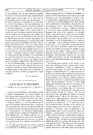 Adolfo de Abril, La Edad Media y el Renacimiento, 1875
