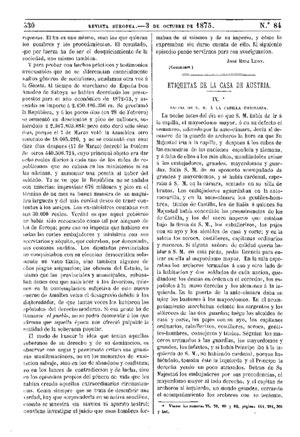 Antonio Rodríguez Villa, Etiquetas de la Casa de Austria, 1875