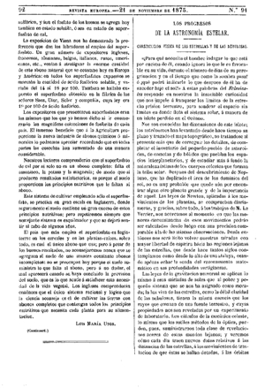 Rodolfo Radau, Los Progresos de la Astronomía estelar, 1875