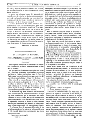 Luis María Utor, La agricultura moderna, 1875