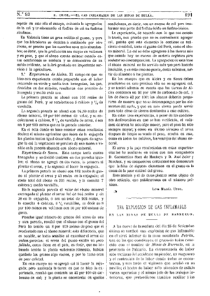Román Oriol, Una explosión de gas inflamable..., 1875