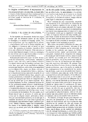 Juan Tyndall, La ciencia y el clero en Inglaterra