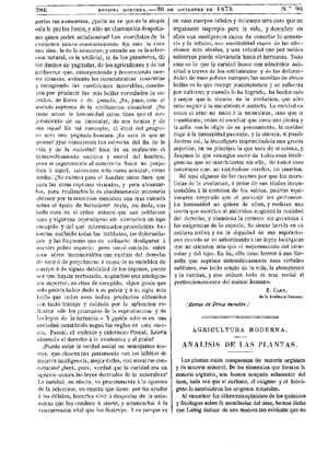 Santiago González Encinas, La agricultura moderna, 1875