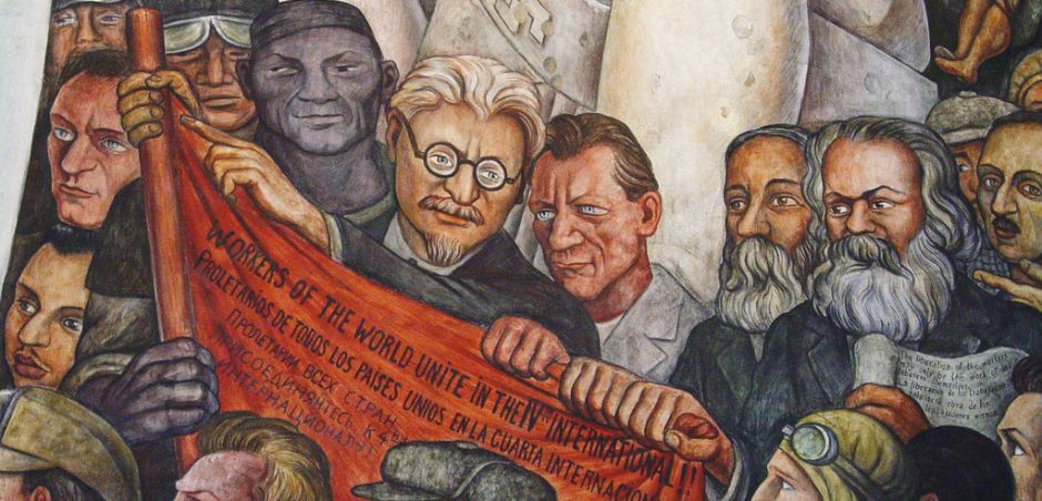 Fragmento del mural de Diego Rivera